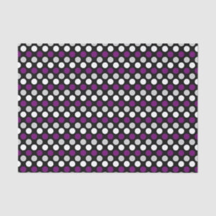 Papel De Seda Bandera del Orgullo Demisexual Colores Polkadots