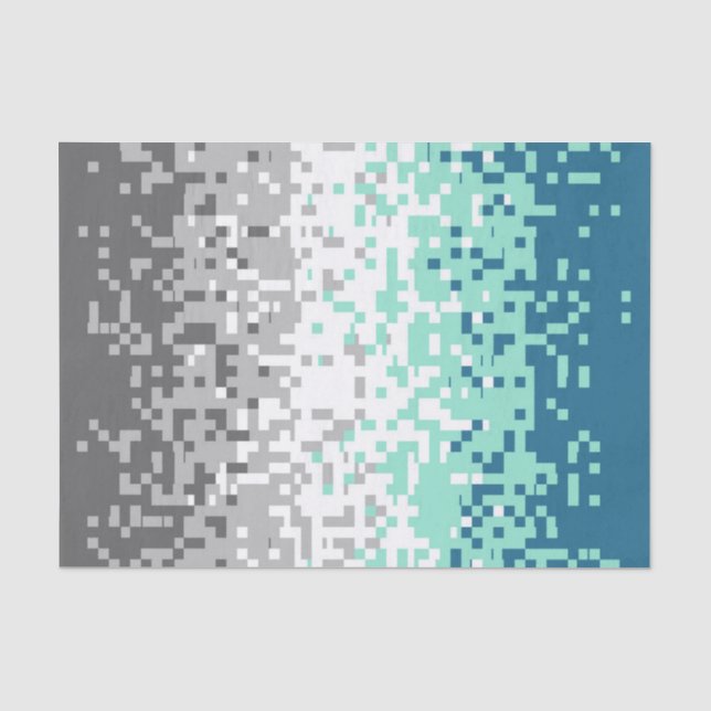 Papel De Seda Bandera del Orgullo Frayromántico Trippy Pixelado (Anverso)