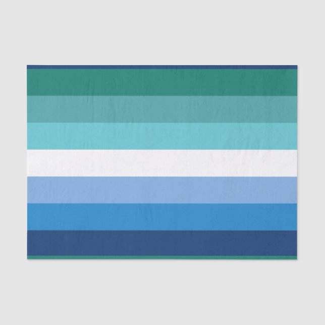 Papel De Seda Bandera del Orgullo Gay Masculino (Anverso)