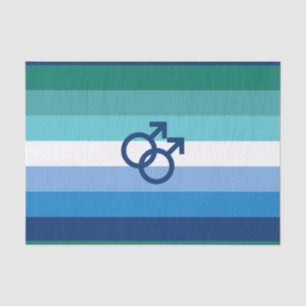 Papel De Seda Bandera del Orgullo Gay Masculino MLM