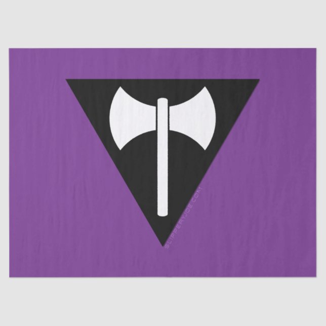 Papel De Seda bandera del orgullo lésbico SlipperyJoe feminista  (Anverso)