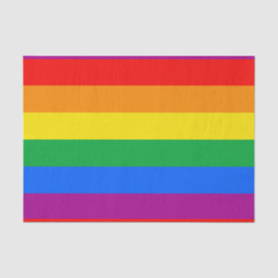 Papel De Seda Bandera del Orgullo LGBTQ+ Arcoíris