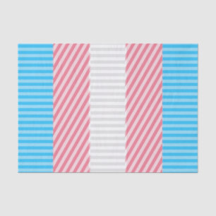 Papel De Seda Bandera del Orgullo Transgénero de Funky Boho Stri