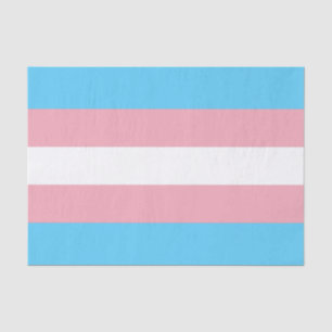 Papel De Seda Bandera del Orgullo Transgénero Horizontal
