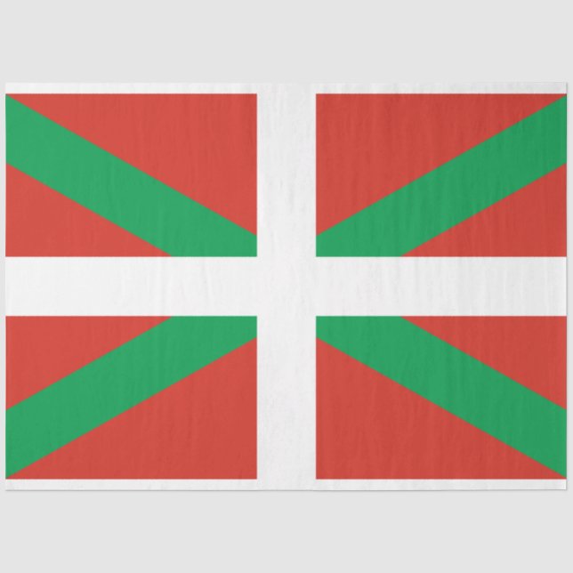 Papel De Seda Bandera del País Vasco (Anverso)