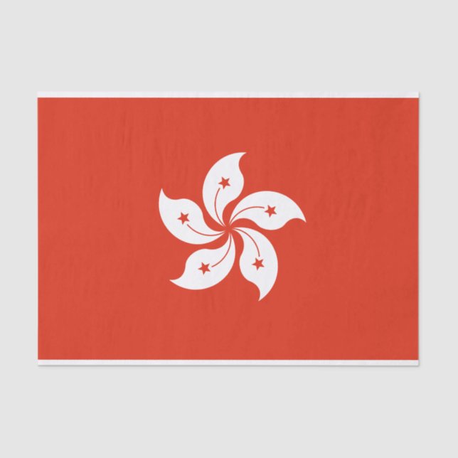 Papel De Seda Bandera del periódico de Hong Kong (Anverso)