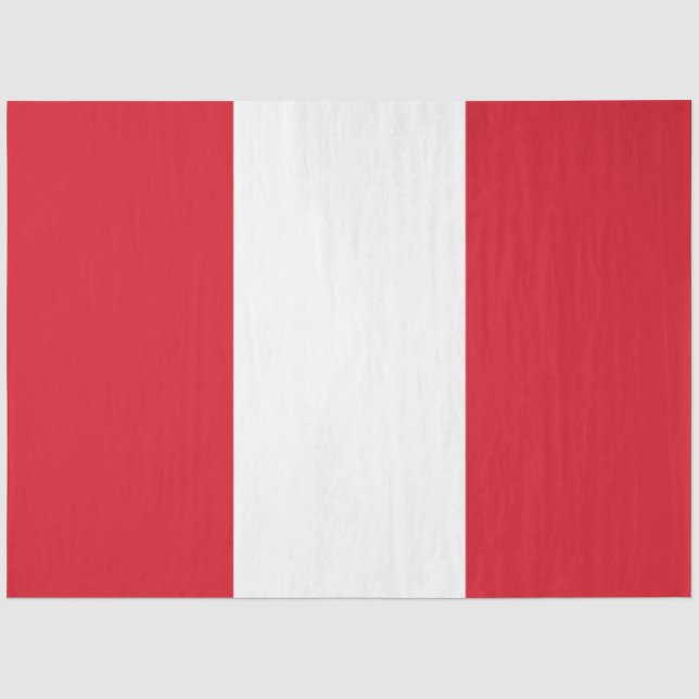Papel De Seda Bandera del Perú (Bandera peruana) (Anverso)