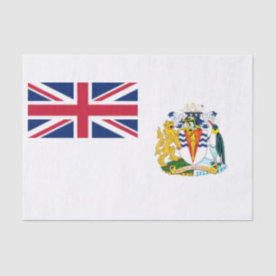 Papel De Seda Bandera del Territorio Antártico Británico