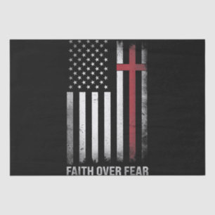 Papel De Seda Bandera estadounidense cristiana en Estados Unidos