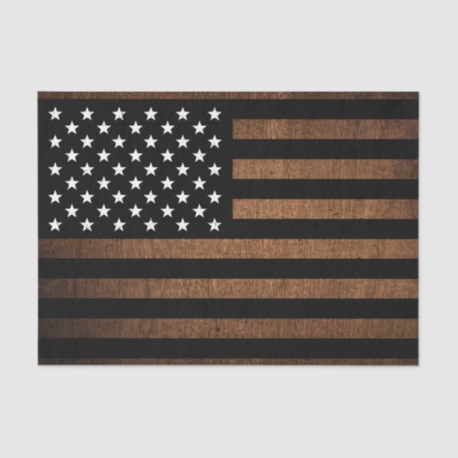 Papel De Seda Bandera estadounidense rusa patriótica (Anverso)