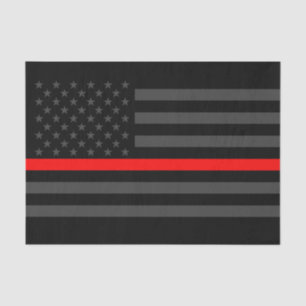 Papel De Seda Bandera estadounidense Thin Red Line Classic Symbo