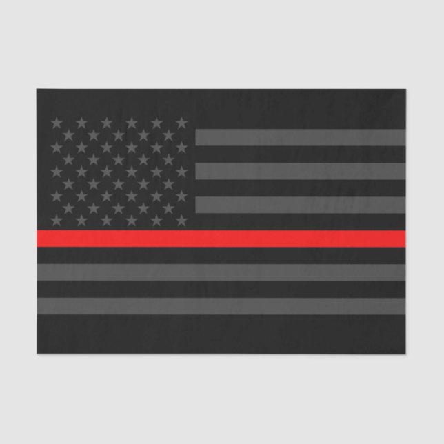 Papel De Seda Bandera estadounidense Thin Red Line Classic Symbo (Anverso)