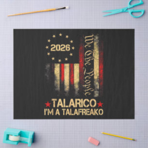 Papel De Seda Bandera estadounidense vintage partidario político
