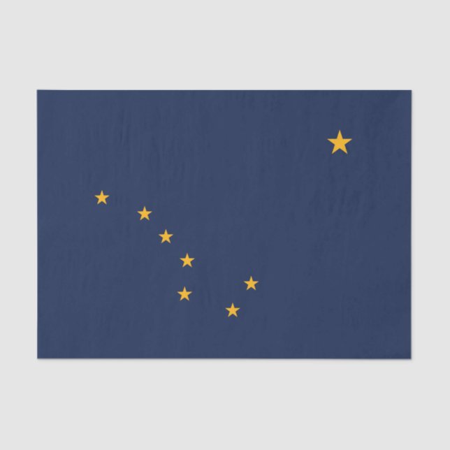 Papel De Seda Bandera estatal de Alaska (Anverso)