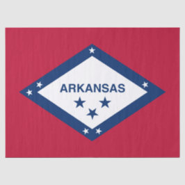Papel De Seda Bandera Estatal de Arkansas