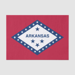Papel De Seda Bandera estatal de Arkansas