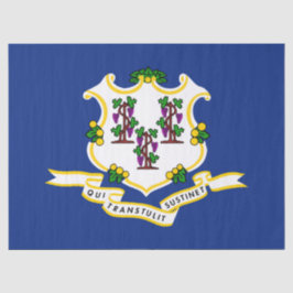 Papel De Seda Bandera estatal de Connecticut
