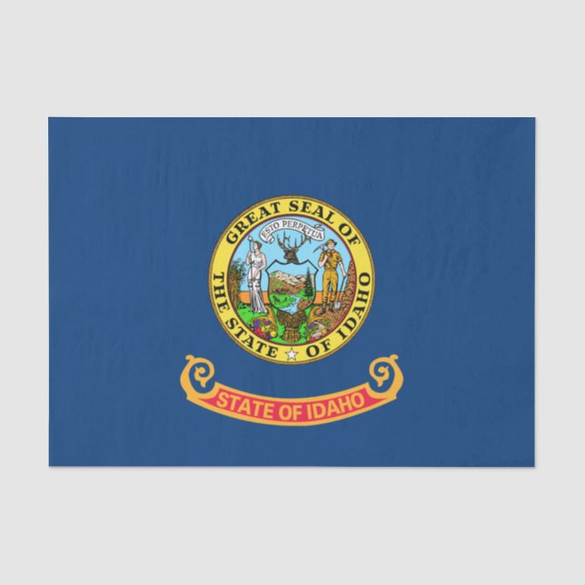Papel De Seda Bandera estatal de Idaho (Anverso)