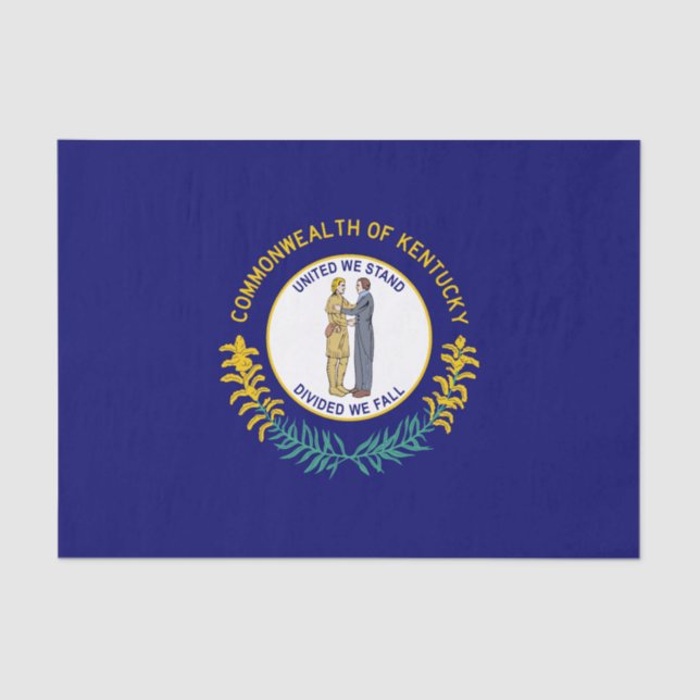 Papel De Seda Bandera estatal de Kentucky (Anverso)