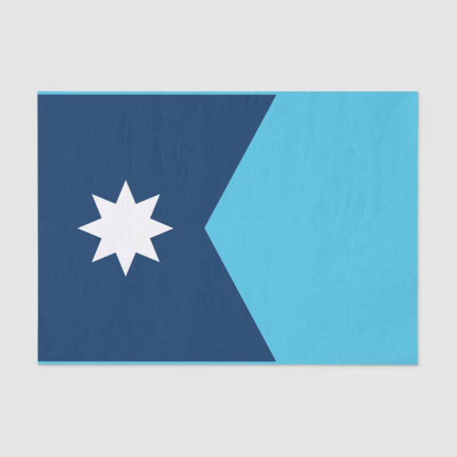 Papel De Seda Bandera estatal de Minnesota (Anverso)