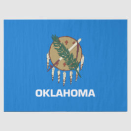 Papel De Seda Bandera estatal de Oklahoma