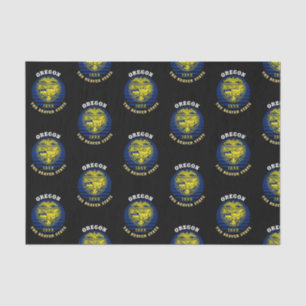 PAPEL DE SEDA BANDERA ESTATAL DE OREGON BEAVER