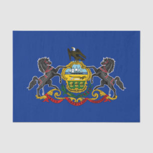 Papel De Seda Bandera Estatal de Pennsylvania