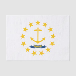 Papel De Seda Bandera estatal de Rhode Island