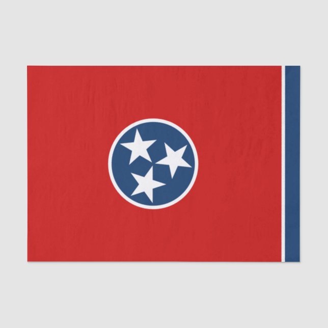 Papel De Seda Bandera estatal de Tennessee (Anverso)