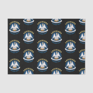 PAPEL DE SEDA BANDERA ESTATAL LOUISIANA PELICANA