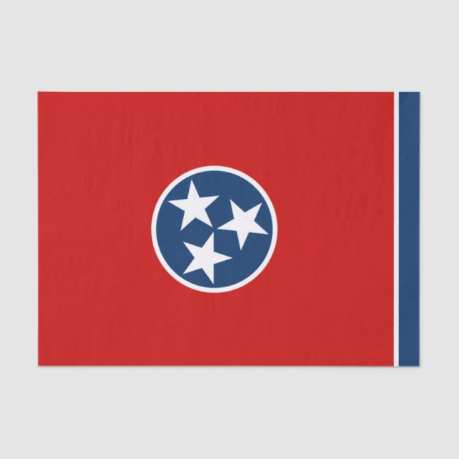 Papel De Seda Bandera Estatal Tennessee (Anverso)