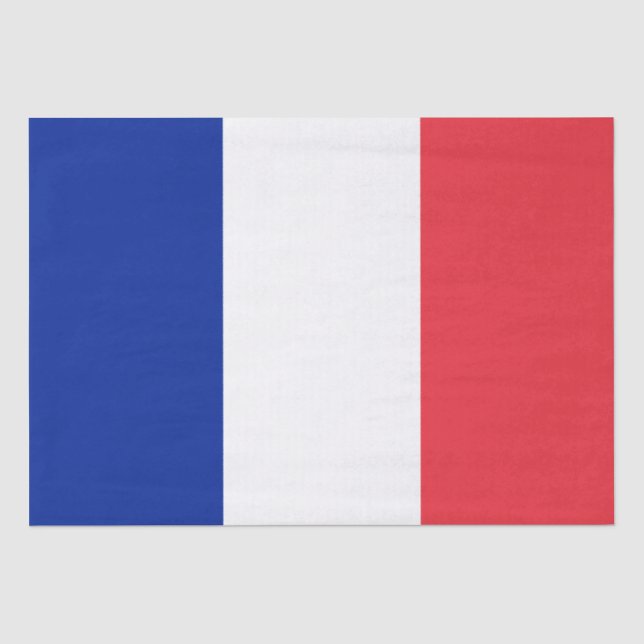 Papel De Seda Bandera francesa (Francia) (Anverso)