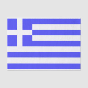 Papel De Seda Bandera Griega Total