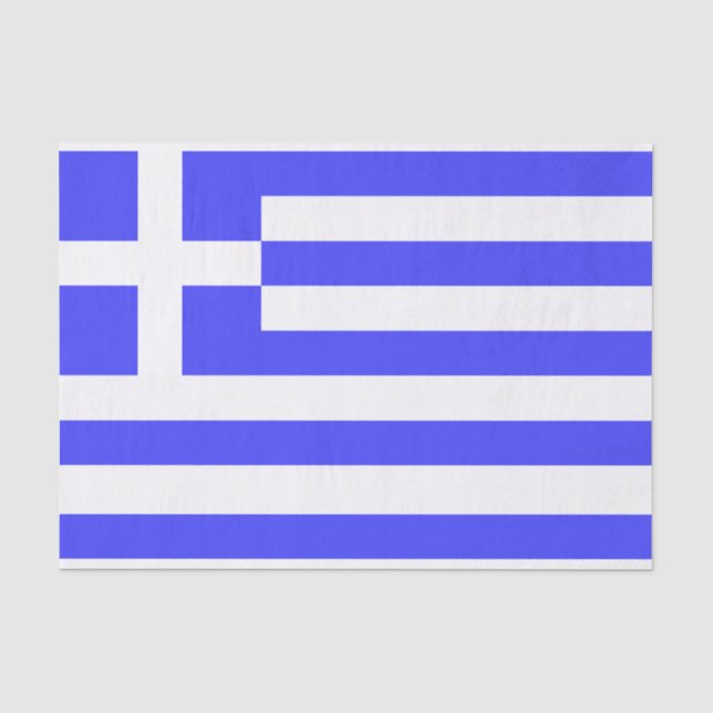 Papel De Seda Bandera Griega Total (Anverso)
