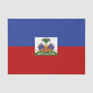 Papel De Seda Bandera haitiana clásica