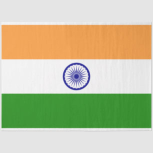 Papel De Seda Bandera india (India) (país del Asia meridional) (