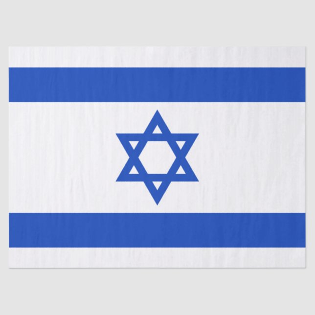 Papel De Seda Bandera israelí (Israel) (Anverso)