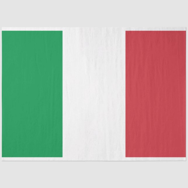 Papel De Seda Bandera italiana (Italia) (Anverso)