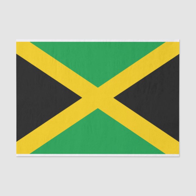 Papel De Seda Bandera jamaicana (Anverso)