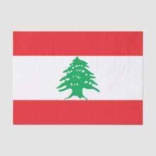 Papel De Seda Bandera libanesa (Bandera del Líbano)