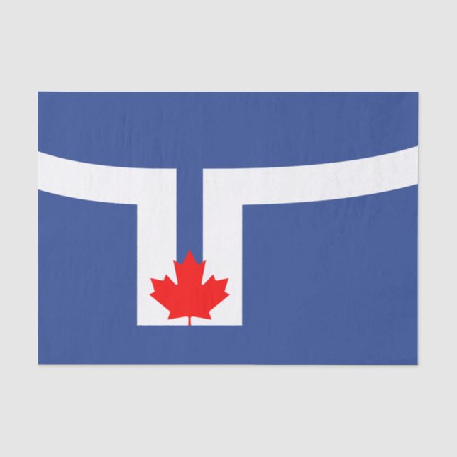 Papel De Seda Bandera municipal de Toronto (Canadá) (Anverso)