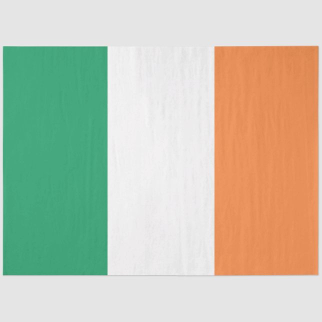 Papel De Seda Bandera nacional de Irlanda, norma irlandesa, cart (Anverso)