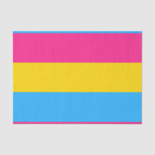 Papel De Seda Bandera Pansexual horizontal del orgullo