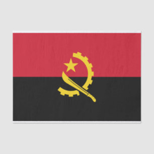 Papel De Seda Bandera patriótica angoleña