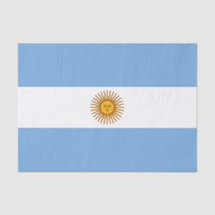 Papel De Seda Bandera Patriótica Argentina