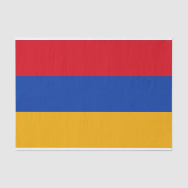 Papel De Seda Bandera patriótica armenia (Anverso)