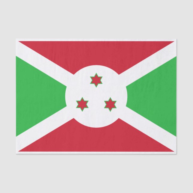Papel De Seda Bandera patriótica burundesa (Anverso)