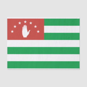 Papel De Seda Bandera patriótica de Abjasia