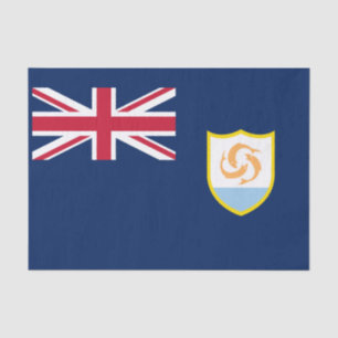 Papel De Seda Bandera patriótica de Anguilla