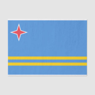 Papel De Seda Bandera patriótica de Aruba